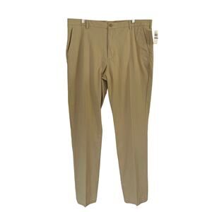 Izod Men's Saltwater Stretch Chino Straight Fit Khaki Pants 38x34 38 x 34 New